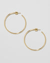 Jennifer Fisher - 1.5'' Thread Baby Hoops - Yellow Gold