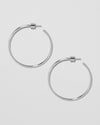 Jennifer Fisher - 1.5'' Thread Baby Hoops - Silver