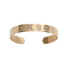  Jennifer Fisher - Burnish Cuff with 4 Diamond Letters - Yellow Gold