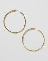 Jennifer Fisher - 2.5'' Fine Walk Hoops - Yellow Gold