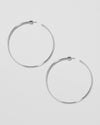 Jennifer Fisher - 2.5'' Thread Baby Hoops - Silver