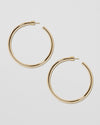 Jennifer Fisher - 2'' Lilly Hoops - Yellow Gold