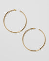 Jennifer Fisher - 3'' Lilly Hoops - Yellow Gold