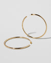 Jennifer Fisher - 3'' Lilly Hoops - Yellow Gold