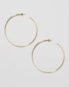 Jennifer Fisher - 3'' Thread Baby Hoops - Yellow Gold