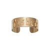 Jennifer Fisher - Custom Fisher Cuff with Gothic Letters - Yellow Gold