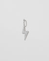 Jennifer Fisher - Extra Small Lightning Bolt with Pave White Diamonds - White Gold