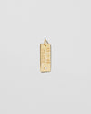 Jennifer Fisher - Medium Dog Tag with Gothic Letters and Diamond - Yellow Gold