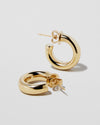 Jennifer Fisher - Fine Micro Lilly Huggies - Yellow Gold