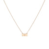 Jennifer Fisher - 1 Gothic Letter and 2 Diamond Pendant Necklace - Yellow Gold