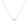 Jennifer Fisher - 1 Gothic Letter and 2 Diamond Pendant Necklace - White Gold