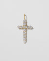 Jennifer Fisher - Jumbo Floating Diamond Cross - Yellow Gold