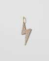 Jennifer Fisher - Lightning Bolt with Pave White Diamonds - Yellow Gold