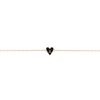 Jennifer Fisher - Mini Gold Border Enamel Heart Bracelet with Letter A - Yellow Gold