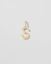 Jennifer Fisher - Minimal Block Letter S - Yellow Gold