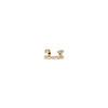 Pin Ear Cuff with pavé White Diamonds