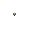 Small Gold Border Enamel Heart with Letter