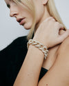 JF Lab - Pavé Diamond Cuban Link Braceletimage