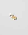 Jennifer Fisher - Small Puffy Heart with engraved S - Yellow Gold