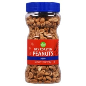Island Choice Dry-Roasted Peanuts, 7.5 oz. Jars
