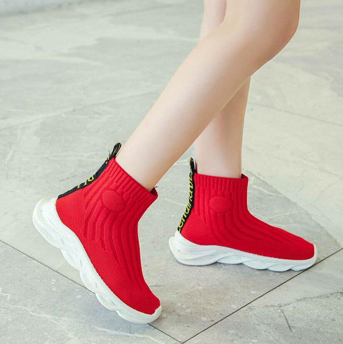Fashion Breathable Balenciaga Children Socks Soft Knitted Sneakers ...