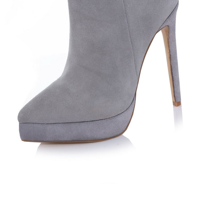 grey stiletto boots