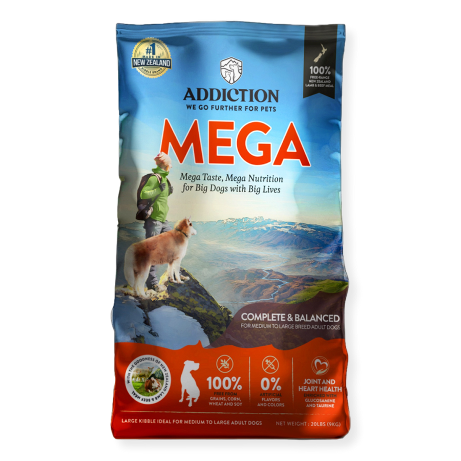 Addiction MEGA Grain Free Dog Food – Pet Connect NZ