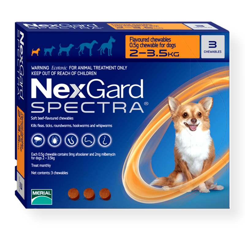 NexGard Spectra Chewable Dog Flea, Tick, & Worm Treatment – Pet Connect NZ