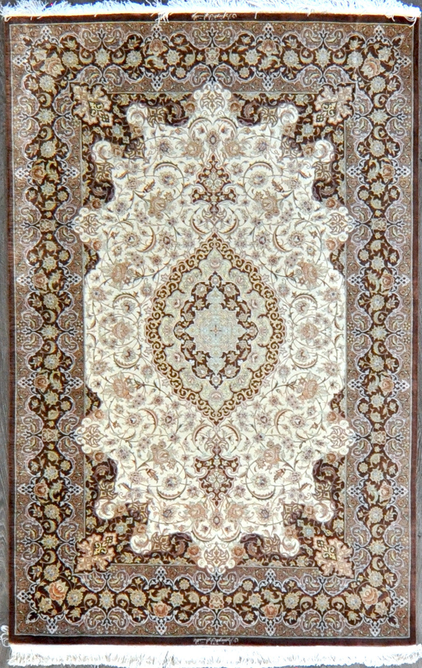 4.2x6.9 persian qum silk #16026