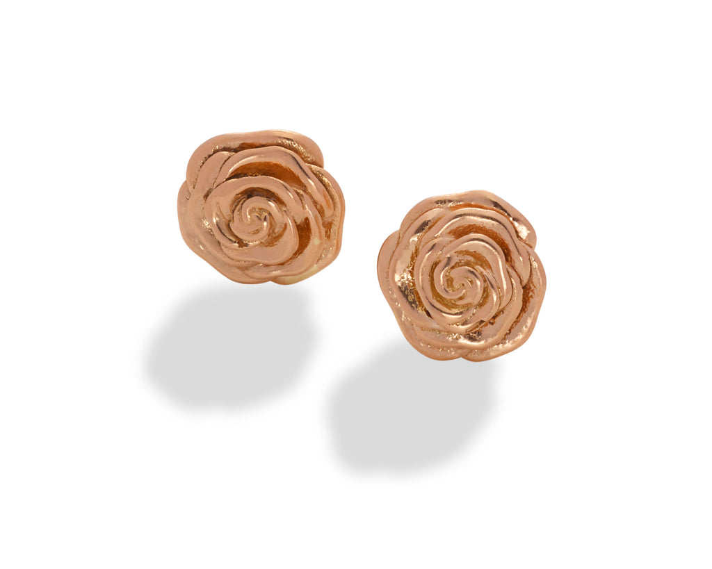 rose stud earrings