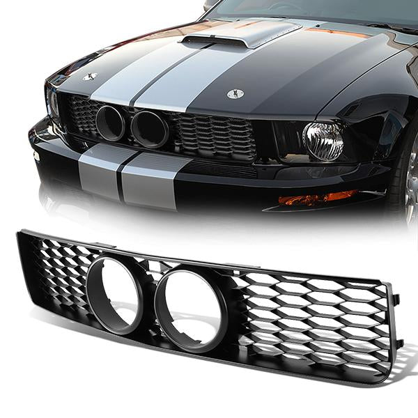 05-09 Ford Mustang GT Front Grille - Honeycomb Mesh - Black - CA Auto Parts