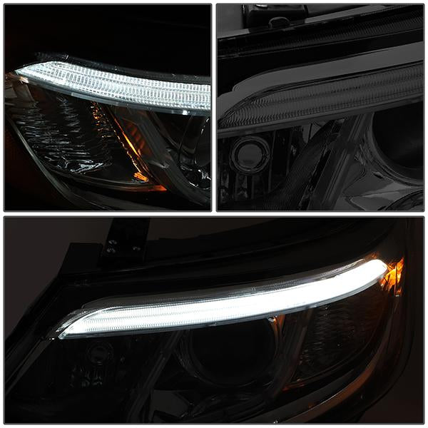 14-15 Kia Sorento EX SX LED DRL Projector Headlights - Smoked Housing ...
