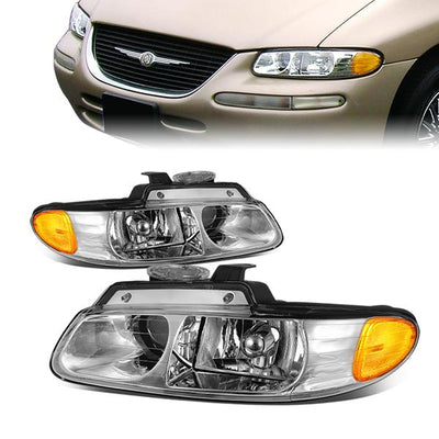 96 99 Dodge Grand Caravan Chrysler Town Country Voyager Headlights Ca Auto Parts