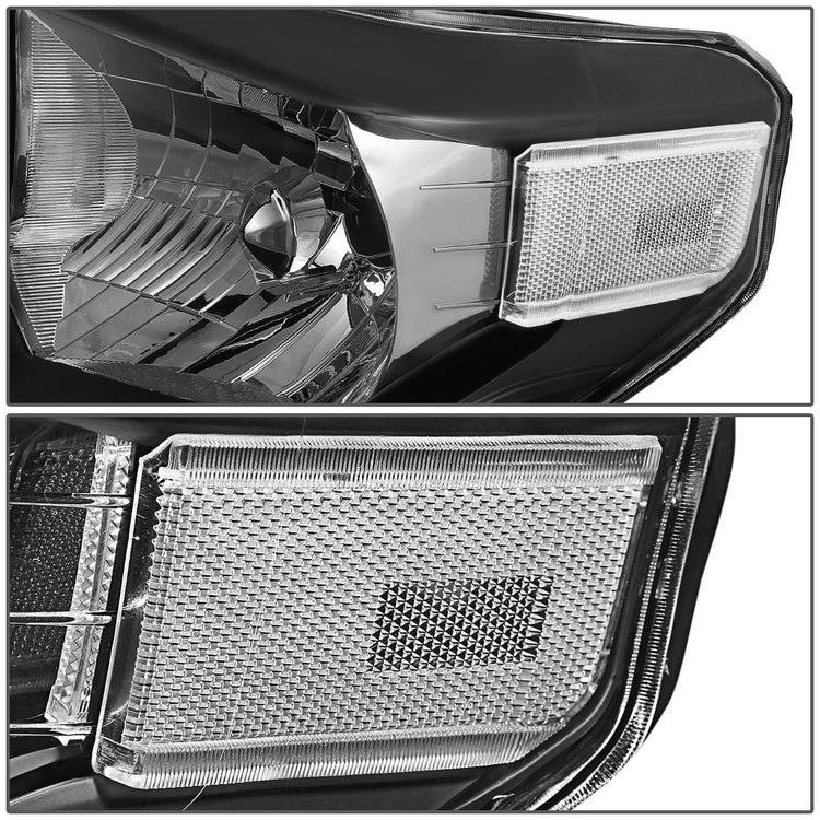 14-17 Toyota Tundra Headlights - Black Housing Clear Corner - CA Auto Parts