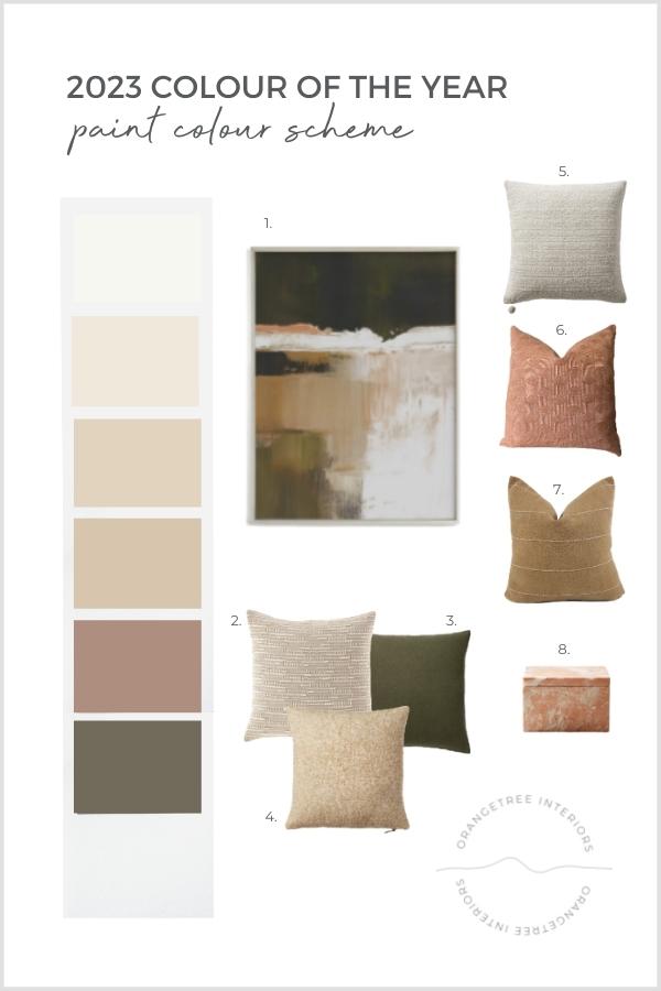 2023 Color of the Year Home Paint Colour Scheme