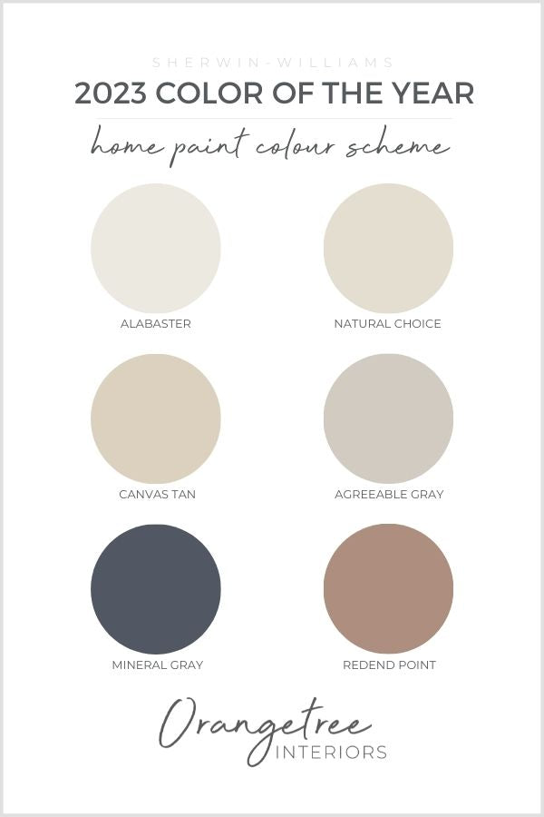 2023 Colour of the Year Home Paint Color Schemes