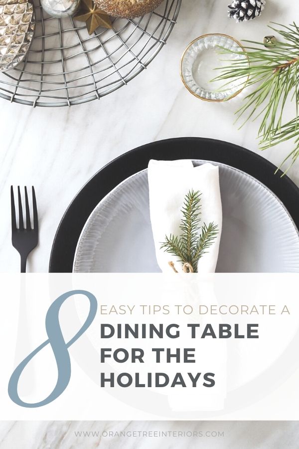 dining table decor tips for the holidays