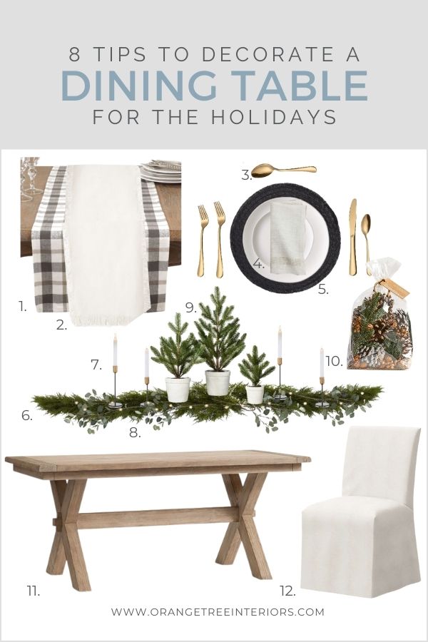 easy tips to decorate a dining table for the holidays