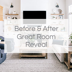 before and after great room reveal