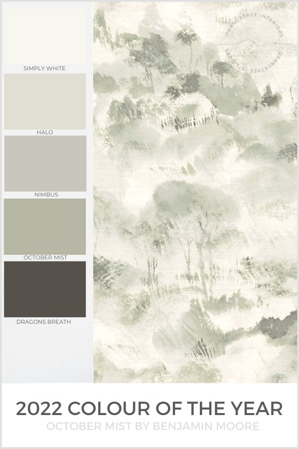 Benjamin Moore home colour palette and colour of the year 2022