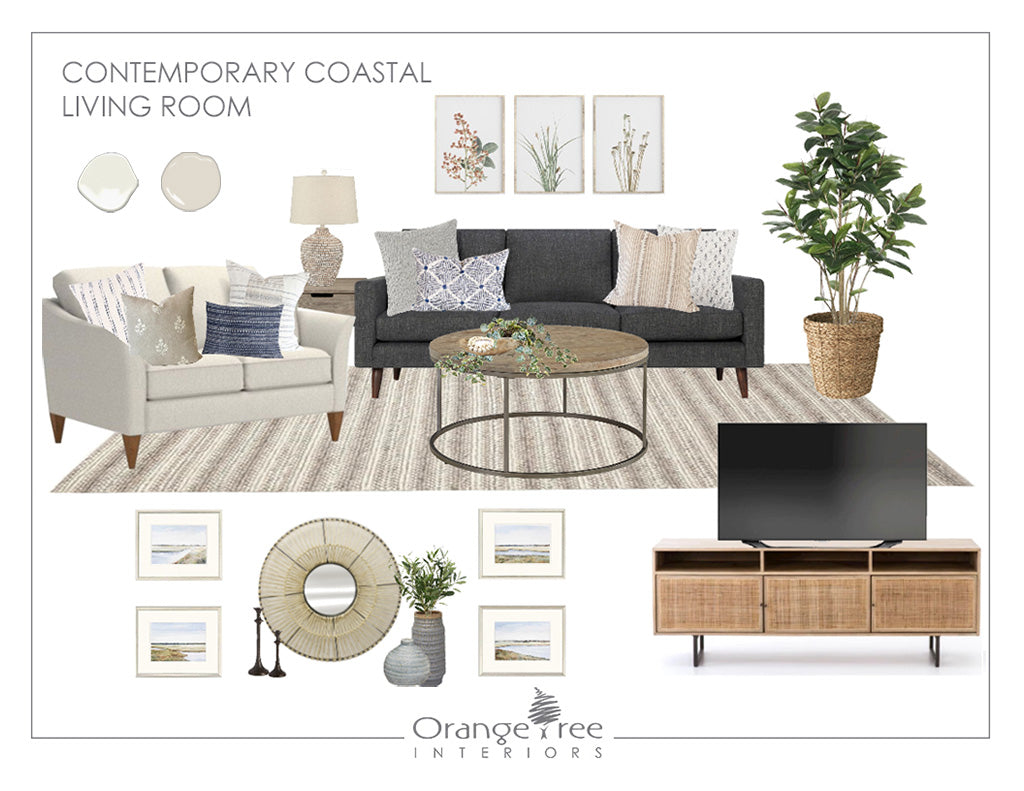 Contemporary Coastal Living Room