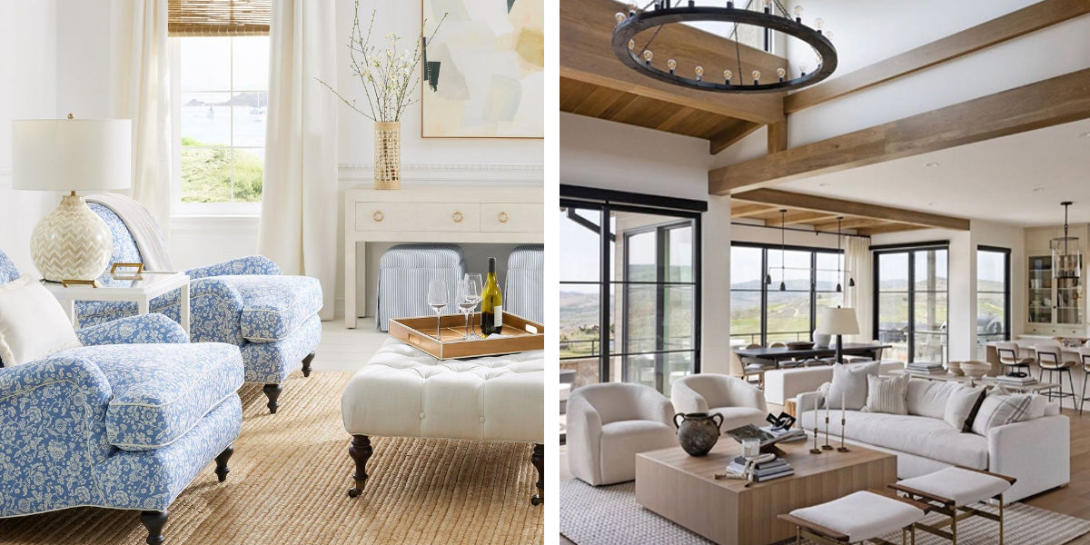East Coast and West Coast Interior Design Living Room