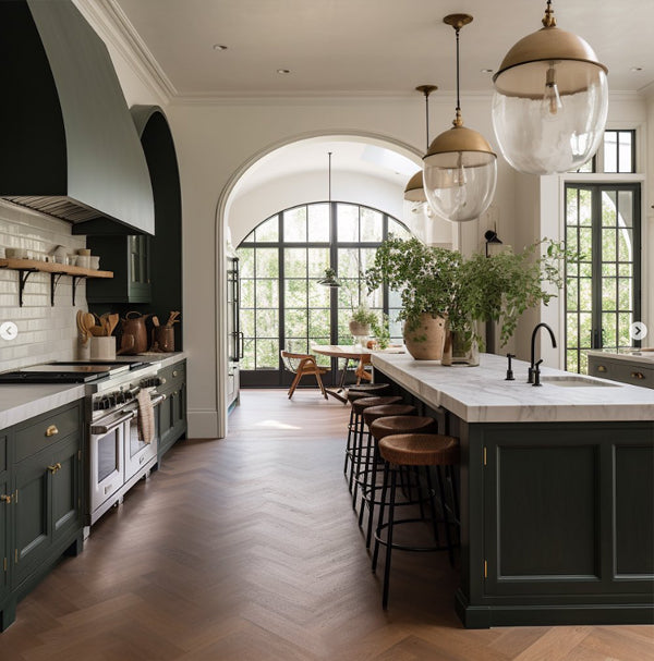 Black and Wood Kitchen