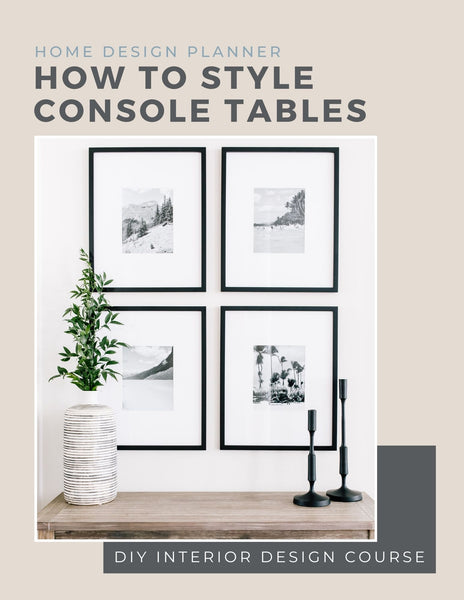 Style Console Tables Online Interior Design Service