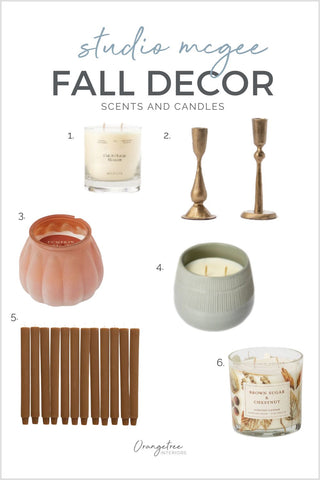 fall scents and candles from threshold target and studio mcgee 