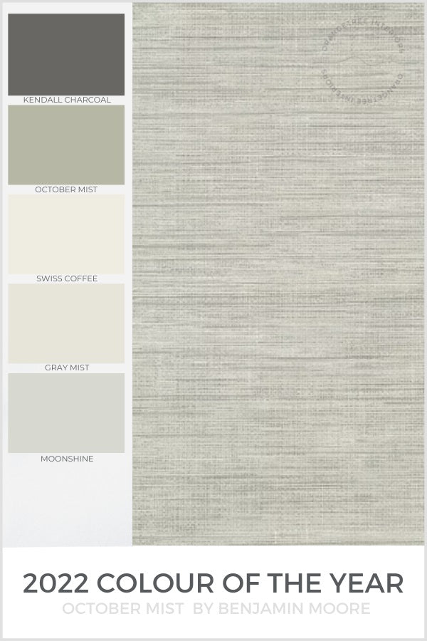 Benjamin Moore Colour of the Year 2022 home colour palette