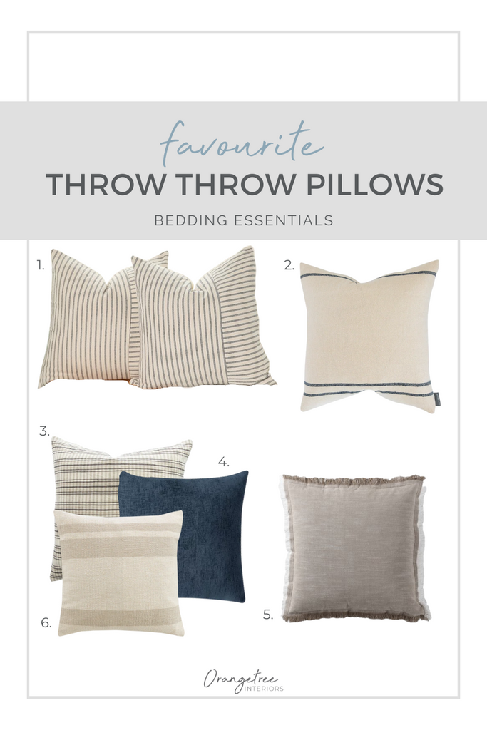 Pillows for making a bed beautifully