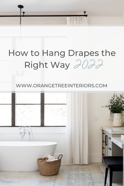 how to hang your drapes the right way