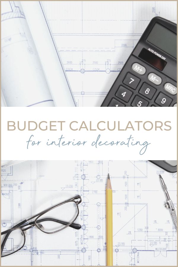 Interior decorating budget calculator