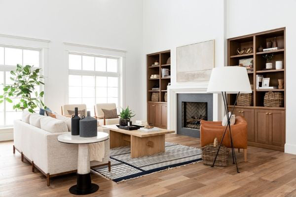 Coordinating Wood Tones in a Living Room 2021